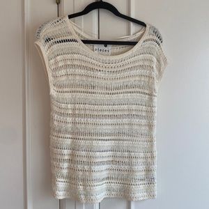 NWT Kensie knit short sleeve sweater, size S/P